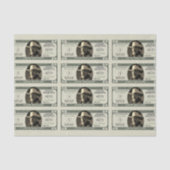 50e verjaardag gejuich voor 50 dollar Bill Tissuepapier (Voorkant)