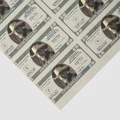 50e verjaardag gejuich voor 50 dollar Bill Tissuepapier (Detail)