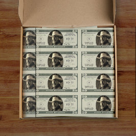 50e verjaardag gejuich voor 50 dollar Bill Tissuepapier