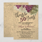 50e verjaardag gejuich voor 50 jaar  Rustiek Kaart (Voorkant / Achterkant)