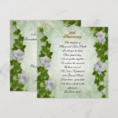 50e verjaardag gelofte vernieuwing klimop en garde kaart (Voorkant / Achterkant)