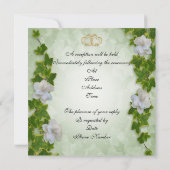 50e verjaardag gelofte vernieuwing klimop en garde kaart (Achterkant)