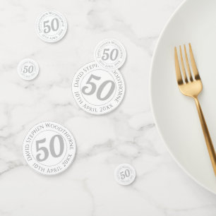 50e verjaardag gepersonaliseerd confetti