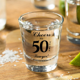 50e verjaardag gepersonaliseerd shot glas