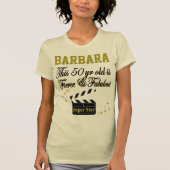 50E VERJAARDAG GEPERSONALISEERD SUPER STAR T SHIRT (Voorkant)