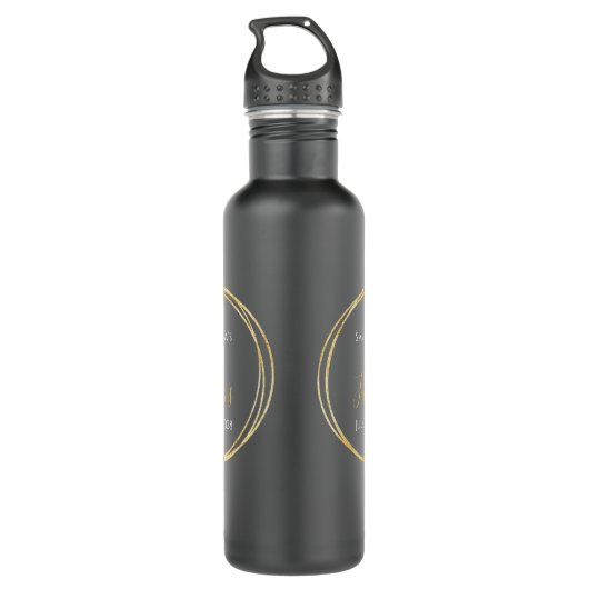 50e verjaardag gepersonaliseerd waterfles  (Achterkant)