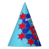 50e verjaardag gepersonaliseerde foto ster naam pe feesthoedjes (Links)