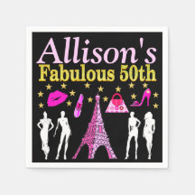 50E VERJAARDAG GEPERSONALISEERDE PARIJSE FEESTSERV
