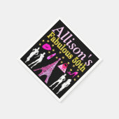 50E VERJAARDAG GEPERSONALISEERDE PARIJSE FEESTSERV SERVET (Hoek)