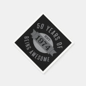 50e verjaardag Geweldige 1974 Servet (Hoek)