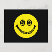 50e verjaardag Gezicht, Het is slechts een getal! Briefkaart (Voorkant)