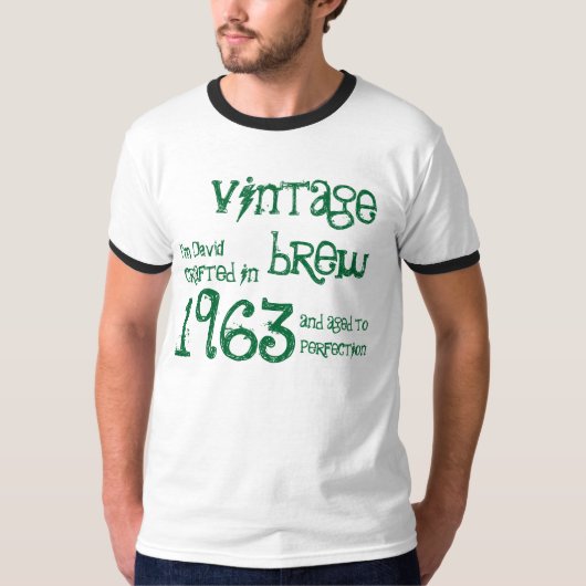 50e verjaardag Gift 1963 Brew T-shirt (Voorkant)