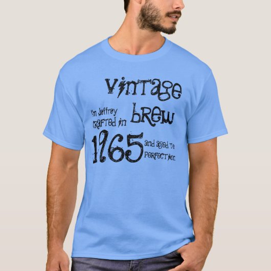 50e verjaardag Gift 1965  Brew G232A T-shirt (Voorkant)
