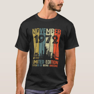 50e verjaardag Gift 50 jaar oud limiet november 19 T-shirt