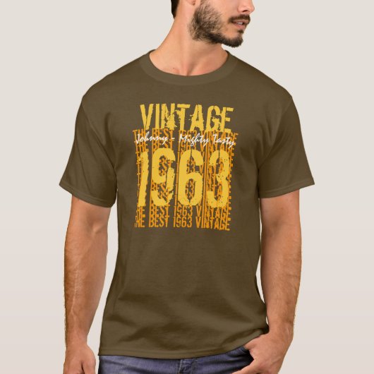 50e verjaardag Gift Best 1963  T-shirt (Voorkant)
