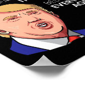 50e verjaardag Gift Grappige Trump Quote Voor Mann Poster (Hoek)