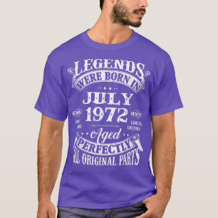 50e verjaardag Gift Legends Geboren in juli 1972 5 T-shirt