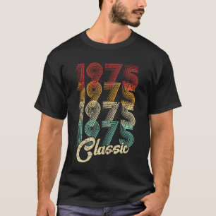 50e Verjaardag Gift Vintage 1975 50 jaar oud T-shirt