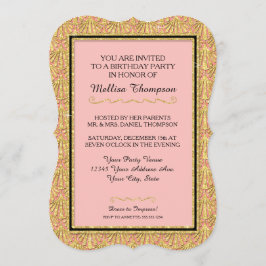 50e verjaardag Glam Great Gatsby Style Kaart