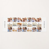 50e verjaardag goed goud zwart fotocollage chic y yogamat (Voorkant (horizontaal))