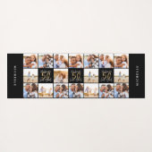 50e verjaardag goede gouden zwarte foto collage ch yogamat (Achterkant (horizontaal))