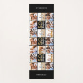 50e verjaardag goede gouden zwarte foto collage ch yogamat (Voorkant)