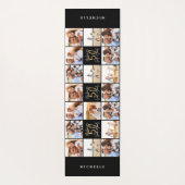 50e verjaardag goede gouden zwarte foto collage ch yogamat (Achterkant)