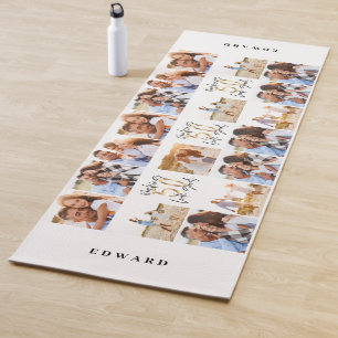 50e verjaardag goede gouden zwarte foto collage ch yogamat