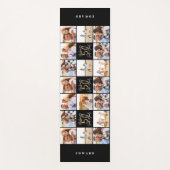 50e verjaardag goede gouden zwarte foto collage ch yogamat (Voorkant)