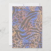 50e verjaardag Gold Animal Print Kaart (Achterkant)