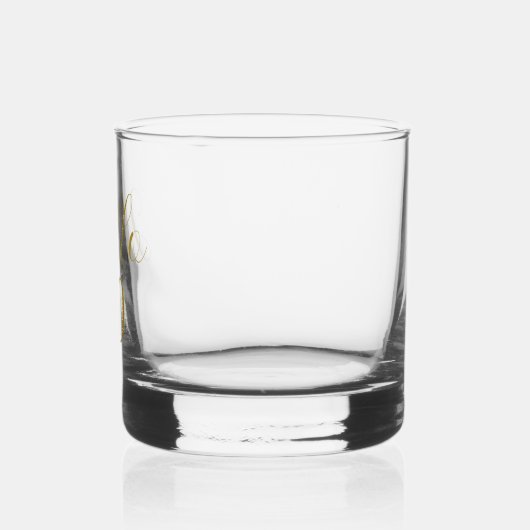 50e verjaardag Gold Minimal Whisky Glas (Links)