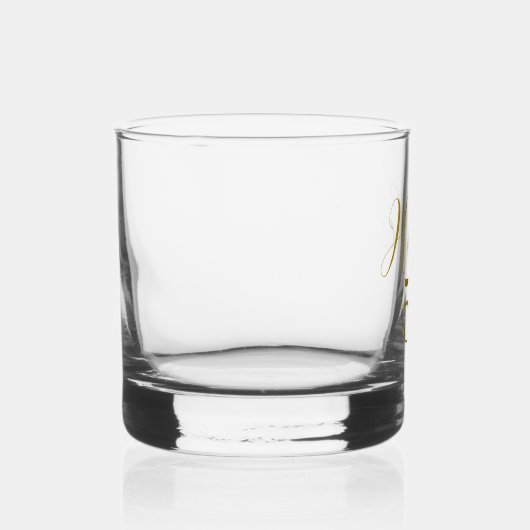 50e verjaardag Gold Minimal Whisky Glas (Rechts)