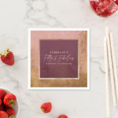 50e verjaardag Gold & roze Servet (Insitu)