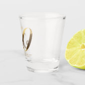 50e Verjaardag Golden Wedding Jubileum Shot Glas (Rechts)