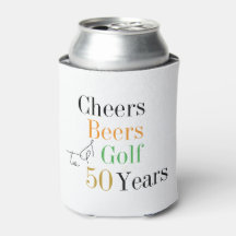 50e verjaardag Golf Proost Beers Party Minimaal