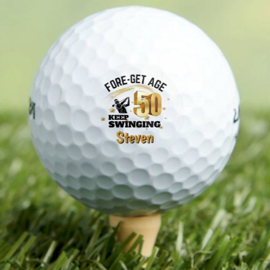 50e verjaardag golfballen 50 jaar grappig cadeau