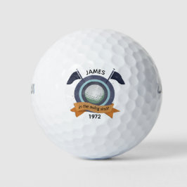 50e verjaardag Golfer Gift Golfballen
