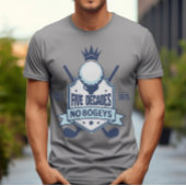 50e verjaardag golfthema No Bogeys T-shirt