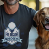 50e verjaardag golfthema No Bogeys T-shirt