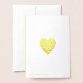 50e verjaardag goud folie kaarten (Met envelop)