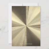 50e Verjaardag Goud Zwart Glitter Metaalachtig Kaart (Achterkant)