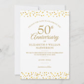 50e verjaardag Gouden Harten Wijzigingsdatum Kaart (Voorkant)