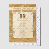 50e verjaardag Gouden Jubileum Vellum Uitnodiginge Uitnodigingen (Offset (Uitnodiging))