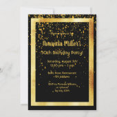 50e verjaardag gouden lijst zwart kaart (Achterkant)