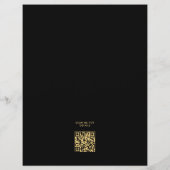 50E VERJAARDAG GOUDEN SCHEDEL ROZEN HALLOWEEN PART FLYER (Achterkant)