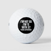 50e Verjaardag Grappig Golfballen (Voorkant)