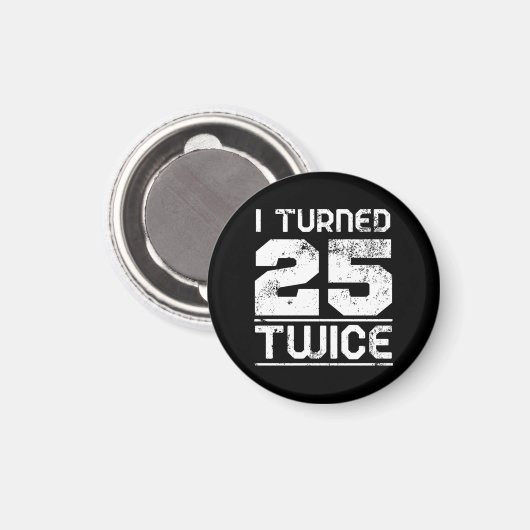 50e verjaardag grappige magneet (Voorkant / Achterkant)