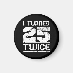 50e verjaardag grappige magneet