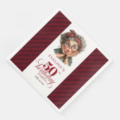 50e Verjaardag Grappige Oude Dame Servetten Feest  (Hoek)