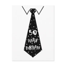 50e verjaardag grappige verjaardagskaart stropdas